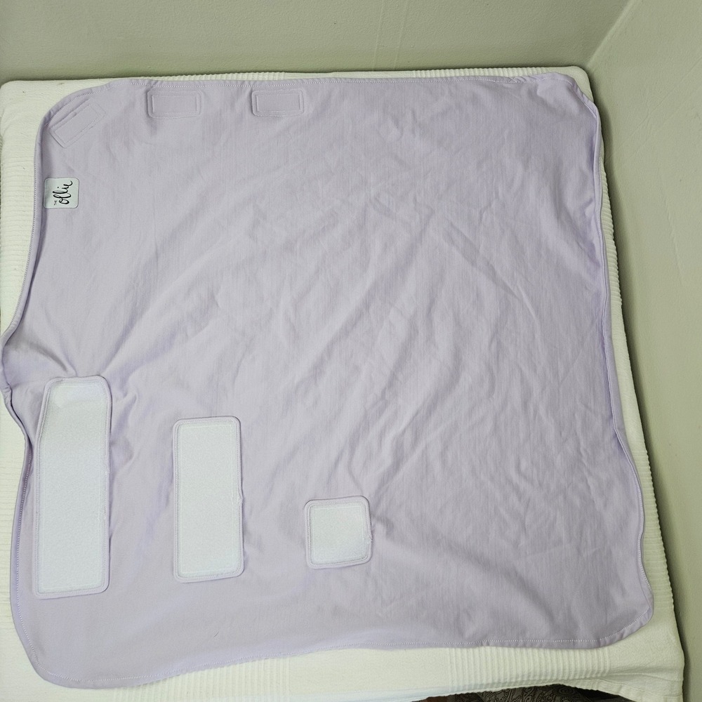 The Ollie Swaddle Lavender Adjustable Newborn Baby Infant Wrap - Picture 3 of 9
